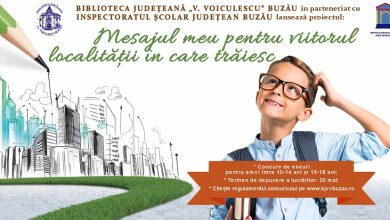 Photo of Concurs organizat de Biblioteca Județeană: „Mesajul meu pentru viitorul localităţii în care trăiesc”