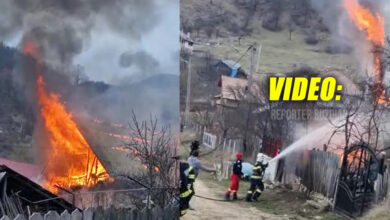 Photo of Casă în flăcări, într-un sat din Buzău